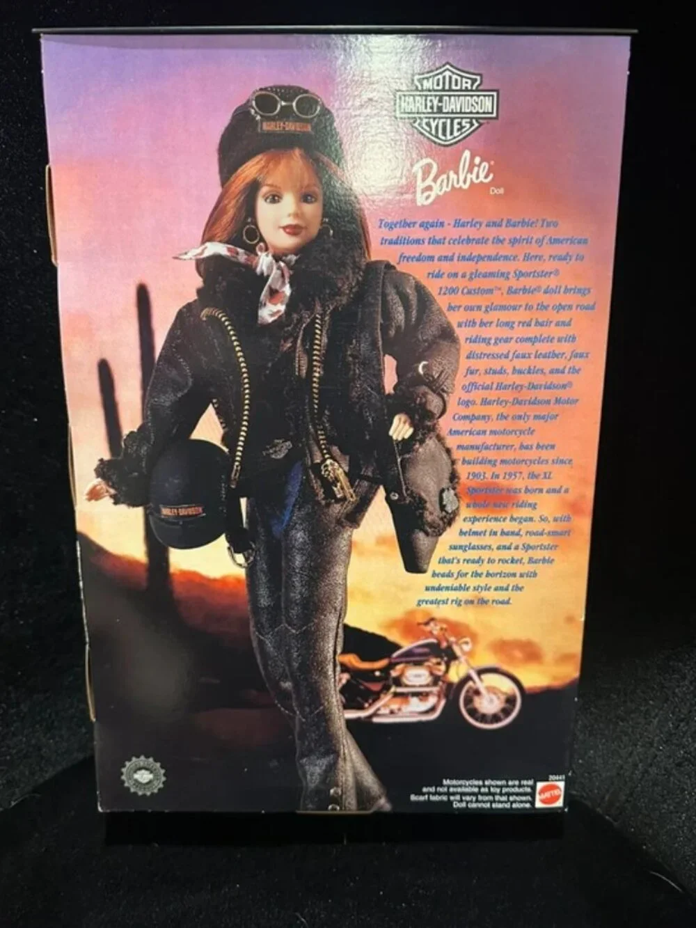 Harley-Davidson Barbie Collector Edition 1998 Red Head #2 in Series NIB - Picture 3 of 4